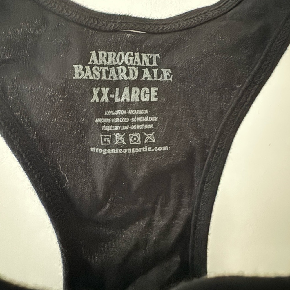 XXL Arrogant Bastard Ale Black You’re Not Worthy Tank Top - Picture 5 of 5